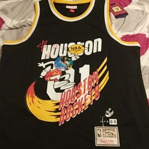 Mitchell and ness travis scott Houston rockets jer